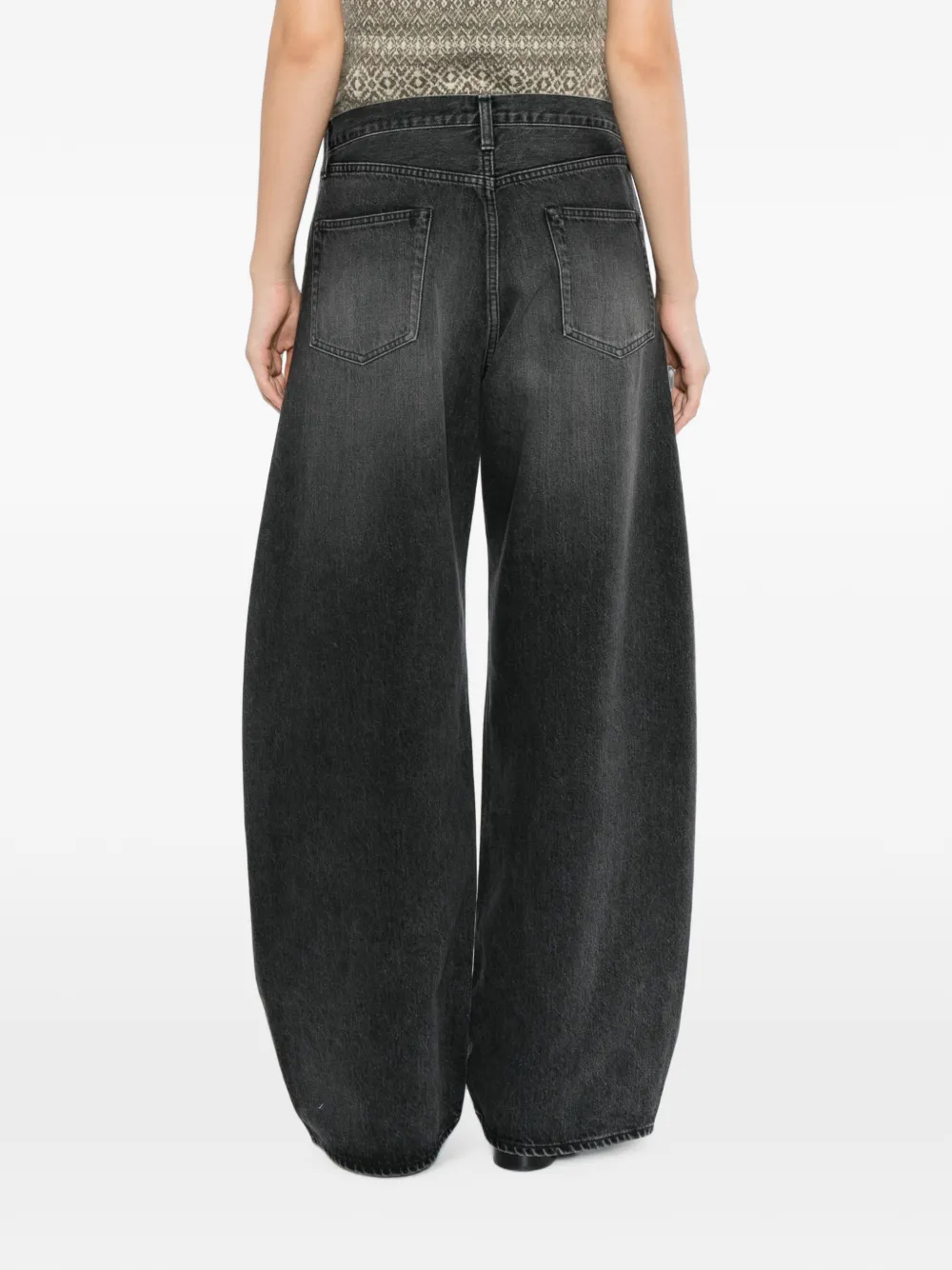 ssstein deformation wide-leg jeans Grijs