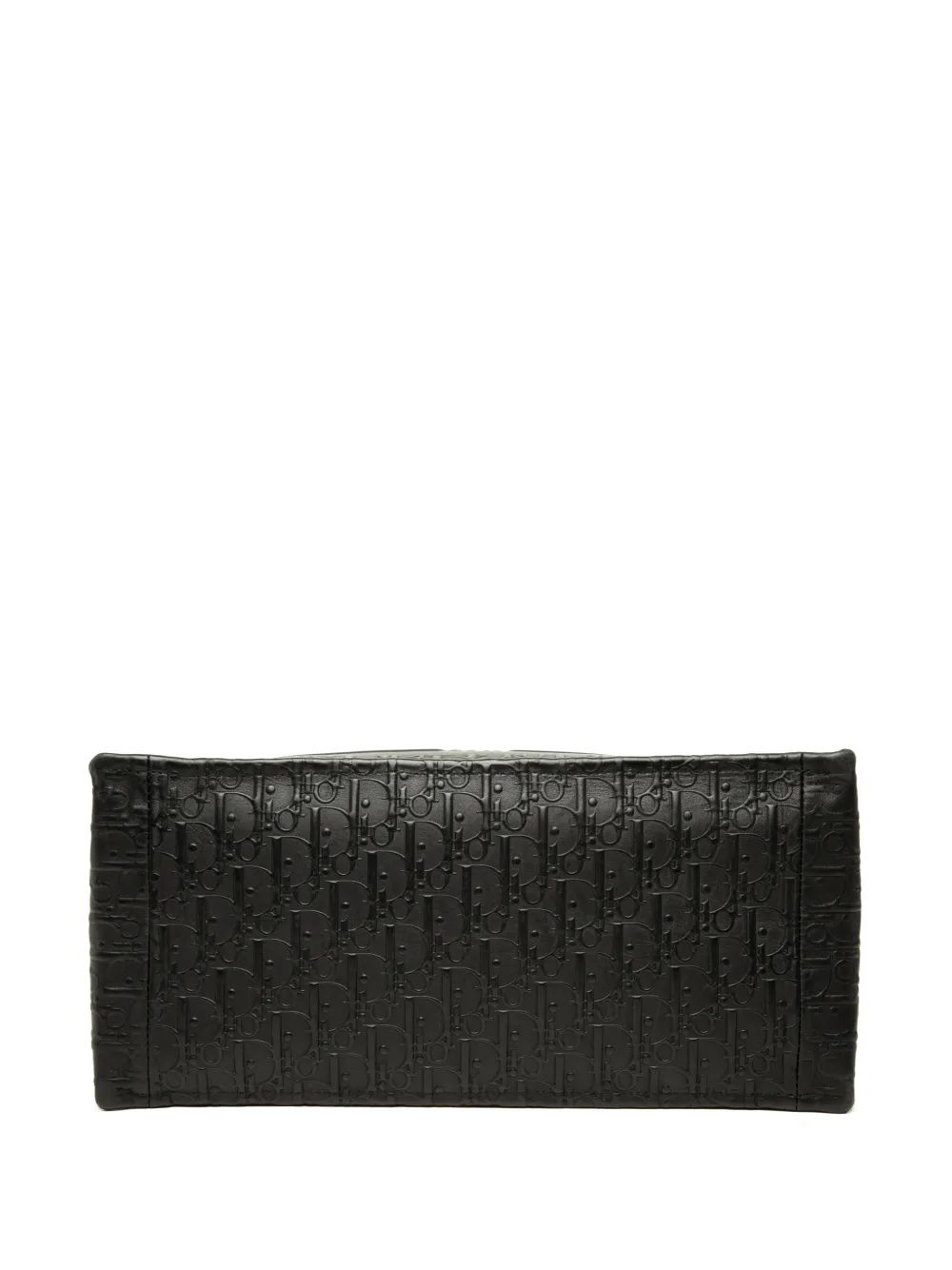 Christian Dior Pre-Owned 2019 medium Oblique leren Book shopper met reliëf Zwart