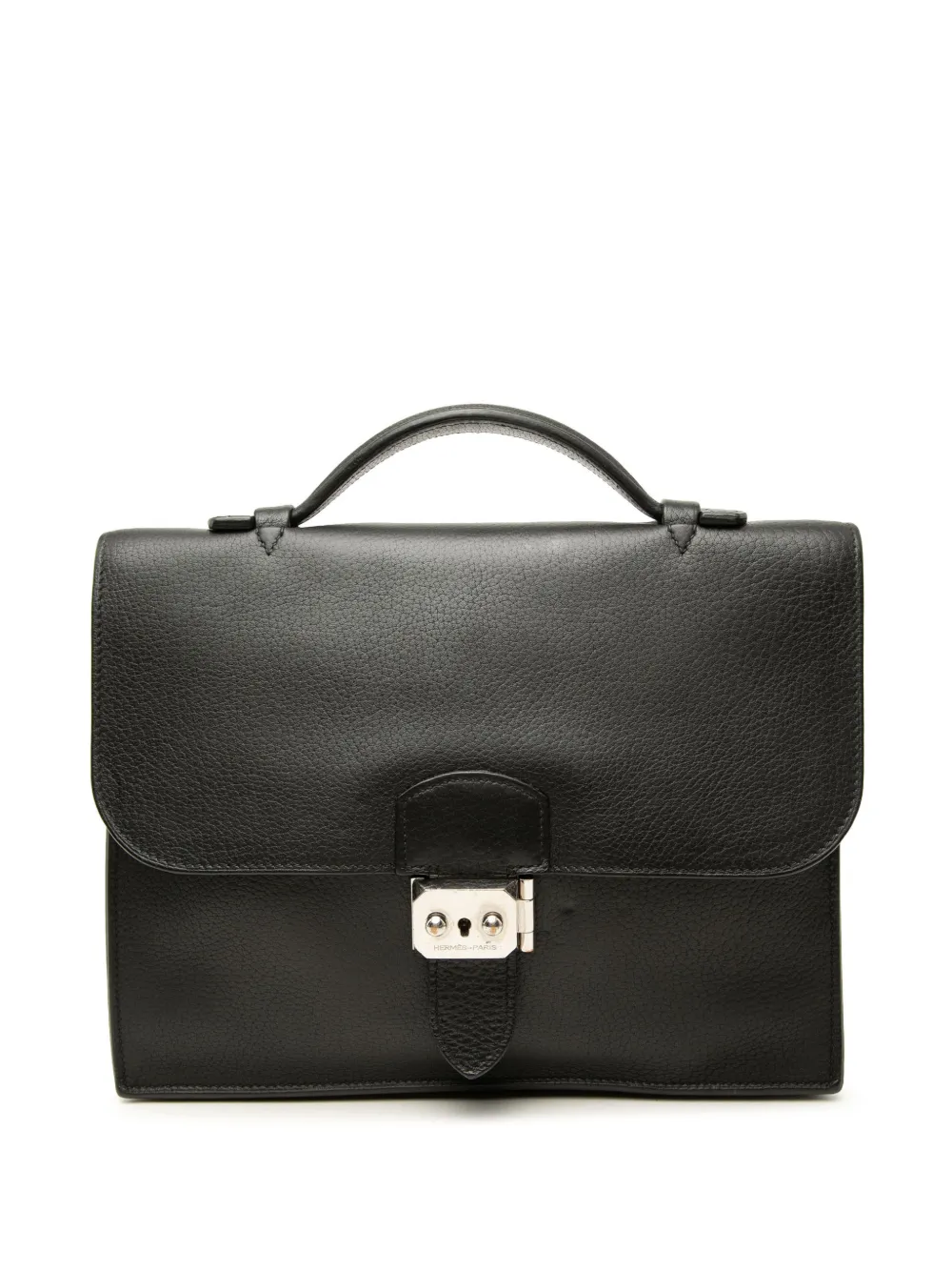 Hermès Pre-Owned 2022 Clemence Sac a Depeches 27 business bag - Nero