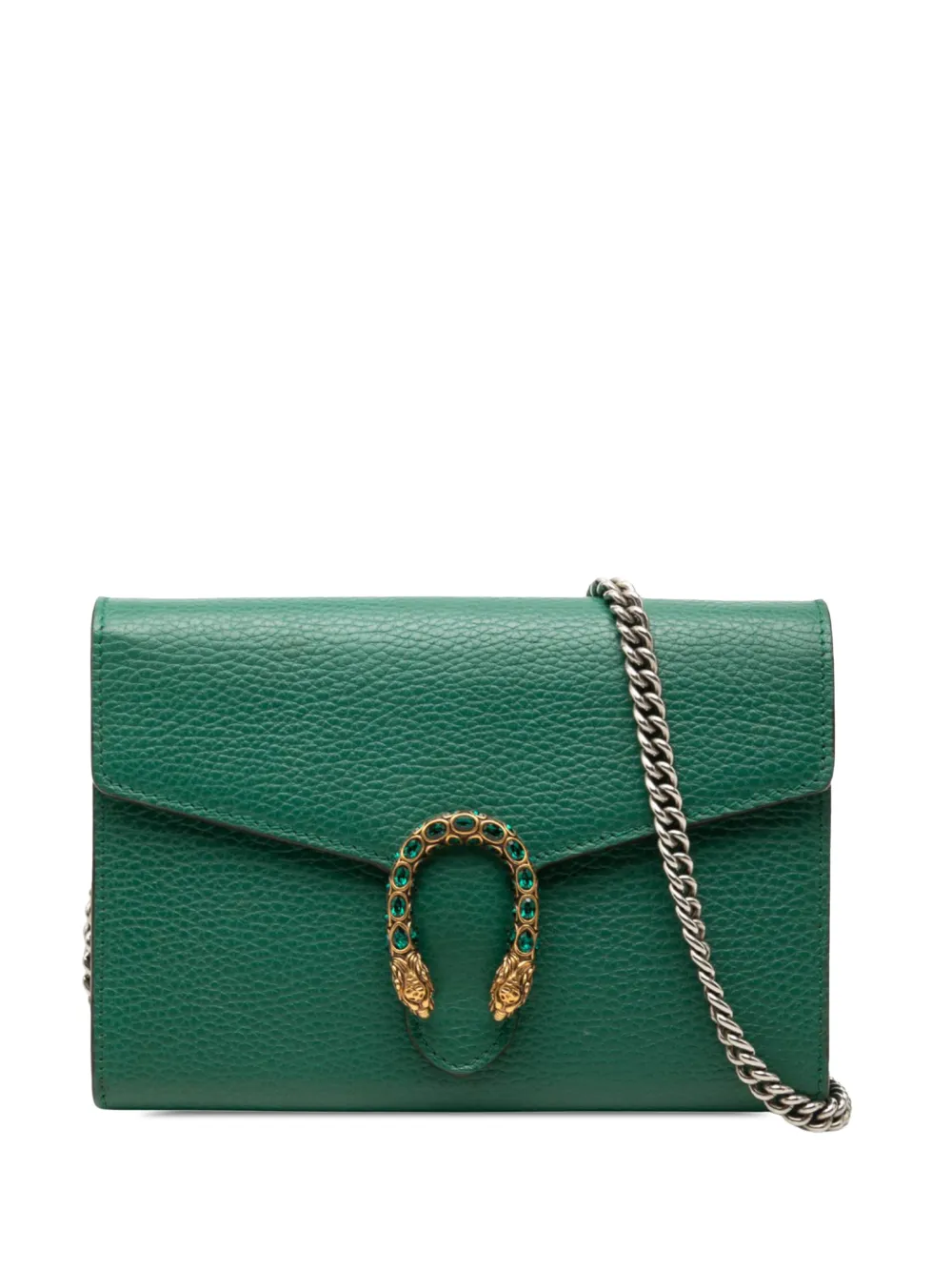 Gucci Pre-Owned 2000-2015 Calfskin Dionysus Wallet on Chain crossbody bag - Verde