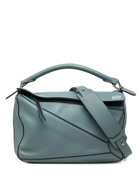 Loewe Pre-Owned bolsa satchel Puzzle mediana de piel de becerro 2016