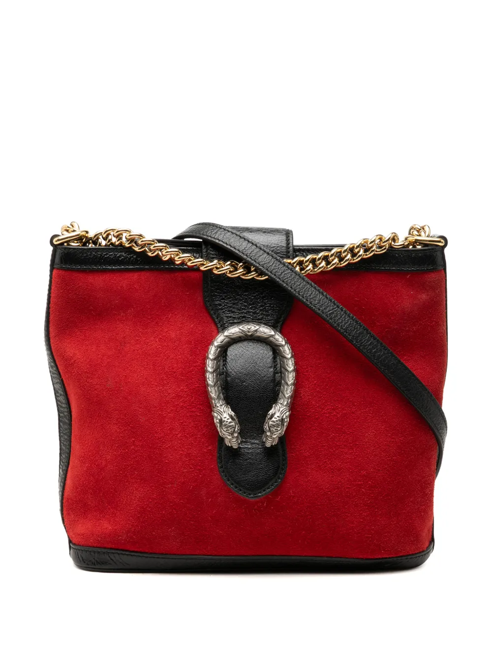 Gucci Pre-Owned 2000-2015 Suede Dionysus bucket bag - Rosso