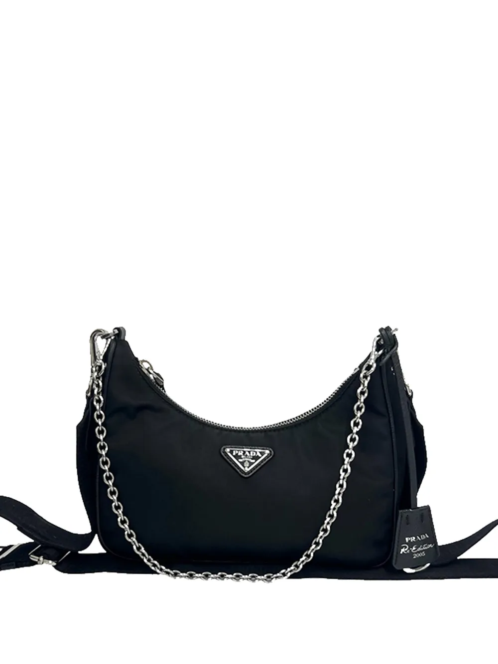 Prada Pre-Owned 2013-2026 Tessuto Re Edition 2005 satchel - Nero