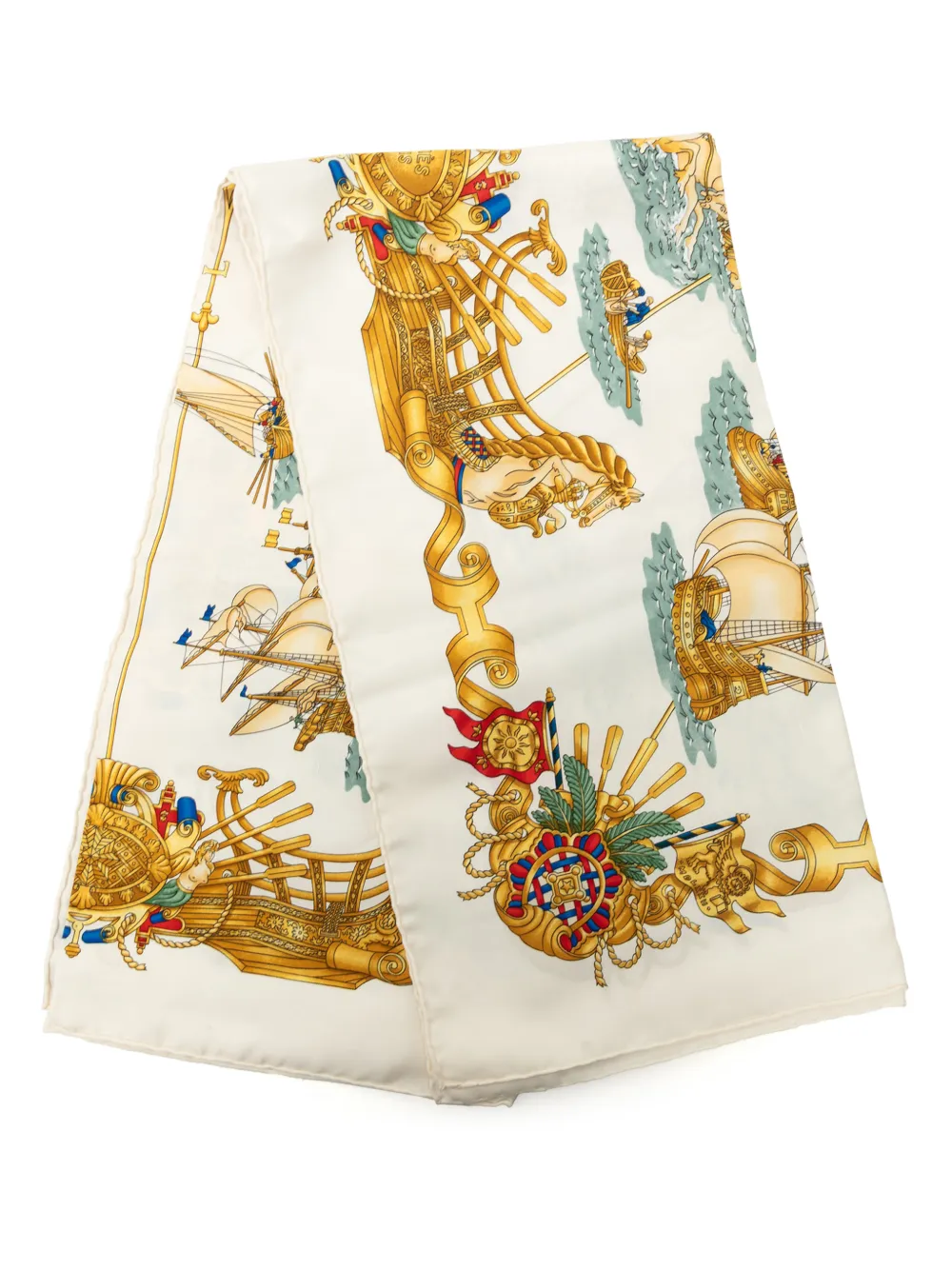 Hermès Pre-Owned 1990-2000 Voiles de Lumiere Silk Scarf 90 scarves - Bianco