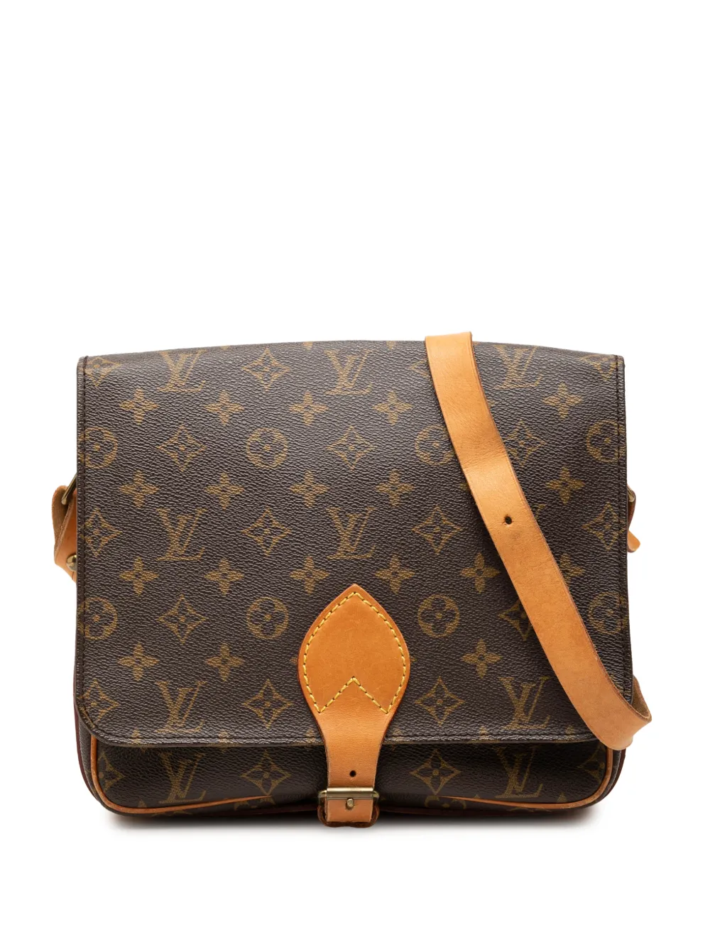 Louis Vuitton Pre-Owned 1989 Monogram Cartouchiere GM crossbody bag - Marrone