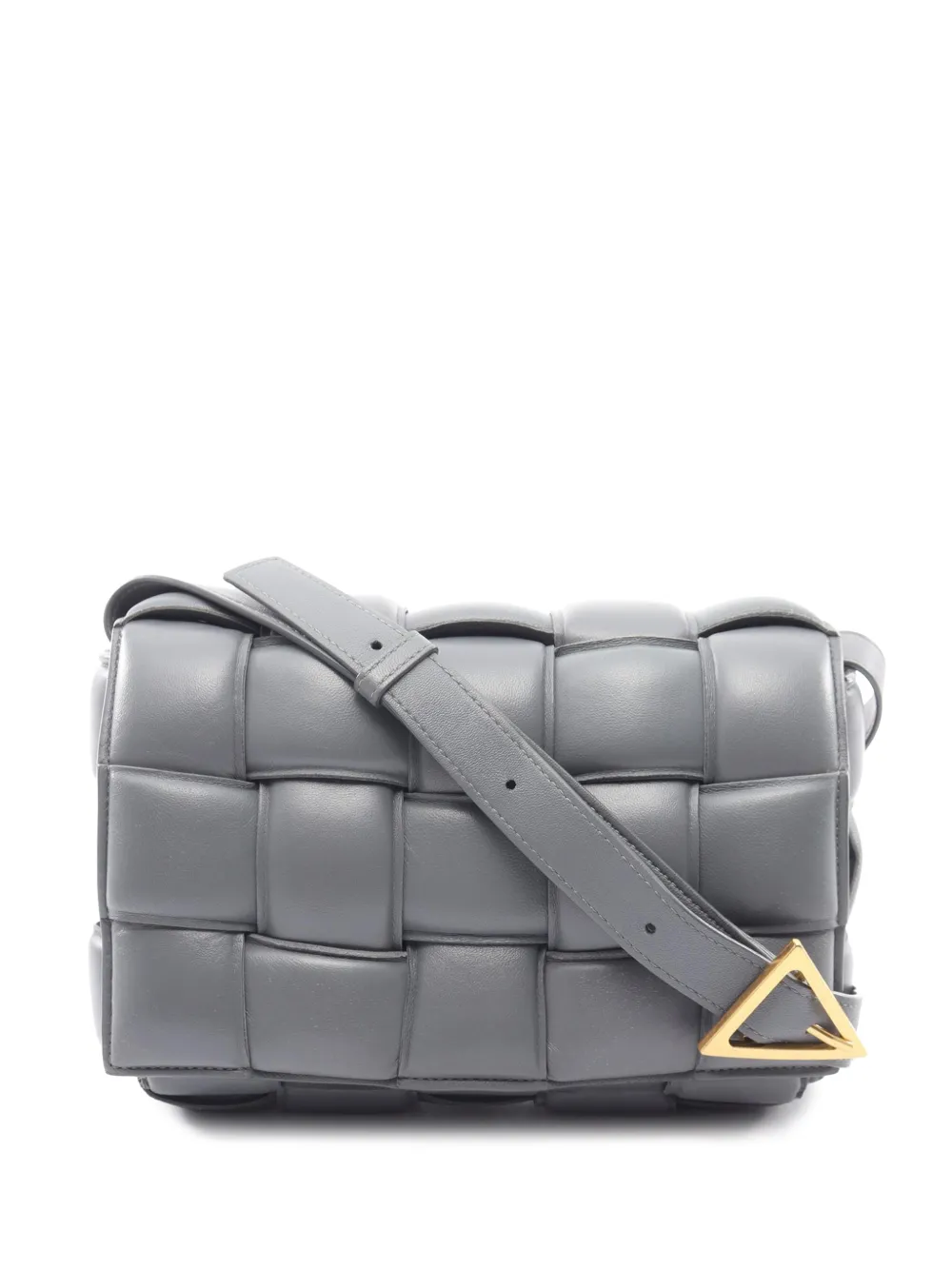 Bottega Veneta Pre-Owned 2012-2026 Nappa Intrecciato Padded Cassette crossbody bag - Grigio