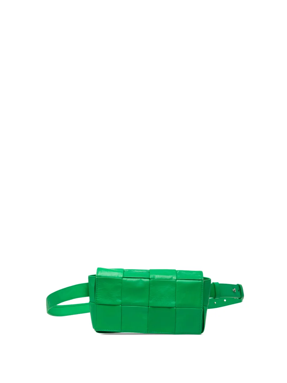 Bottega Veneta Pre-Owned 2012-2026 Mini Paper Calfskin Intrecciato Cassette belt bag - Verde