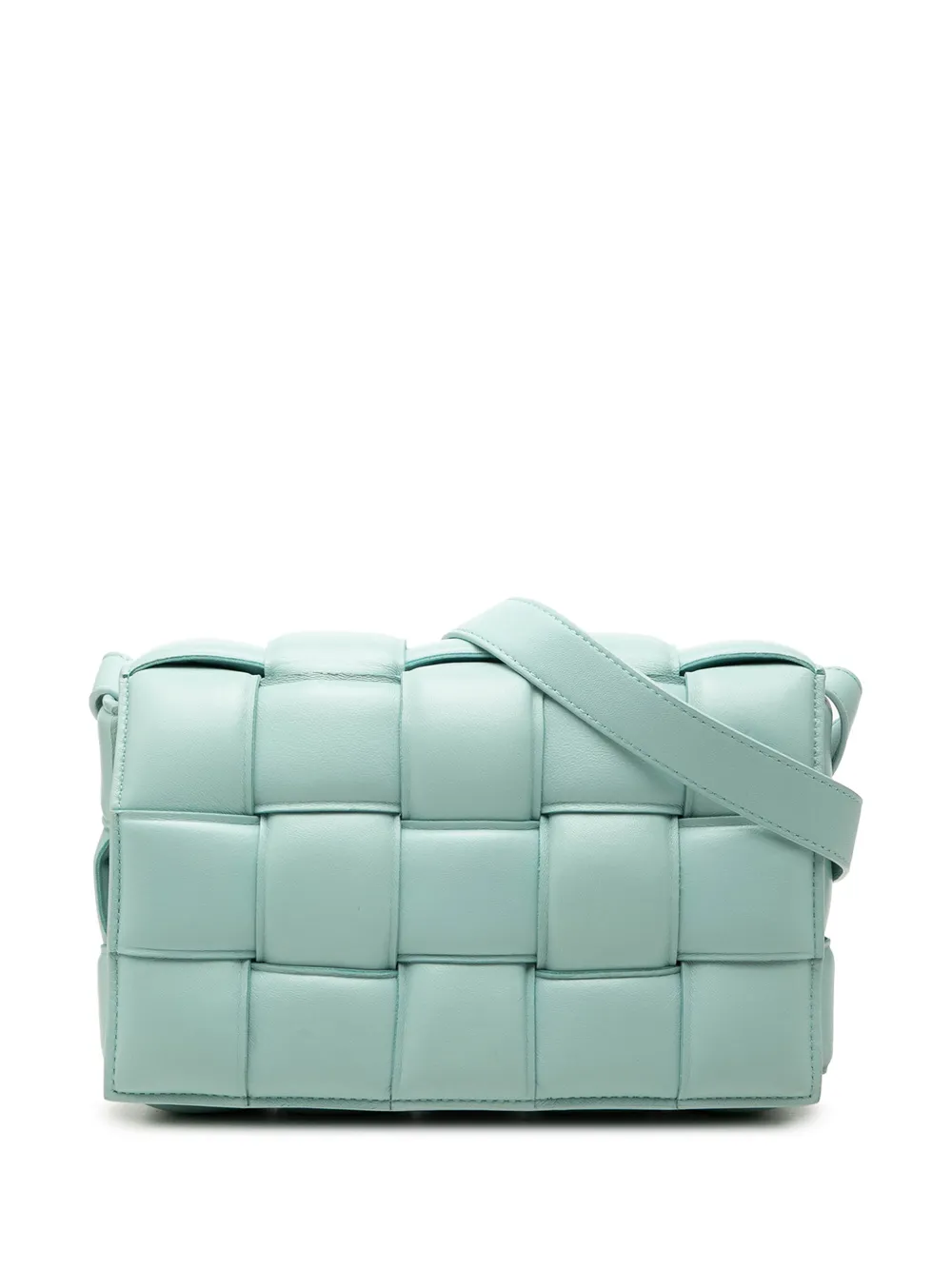 Bottega Veneta Pre-Owned 2012-2026 Nappa Intrecciato Padded Cassette crossbody bag - Blu