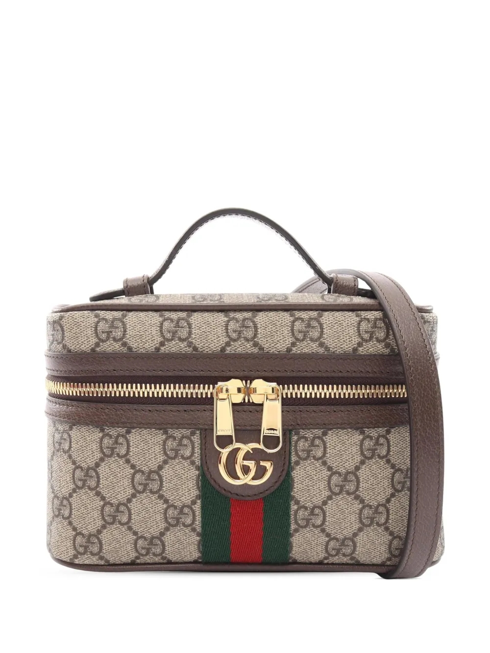 Gucci Pre-Owned 2016-2026 Small GG Supreme Web Ophidia Vanity Bag satchel - Toni neutri