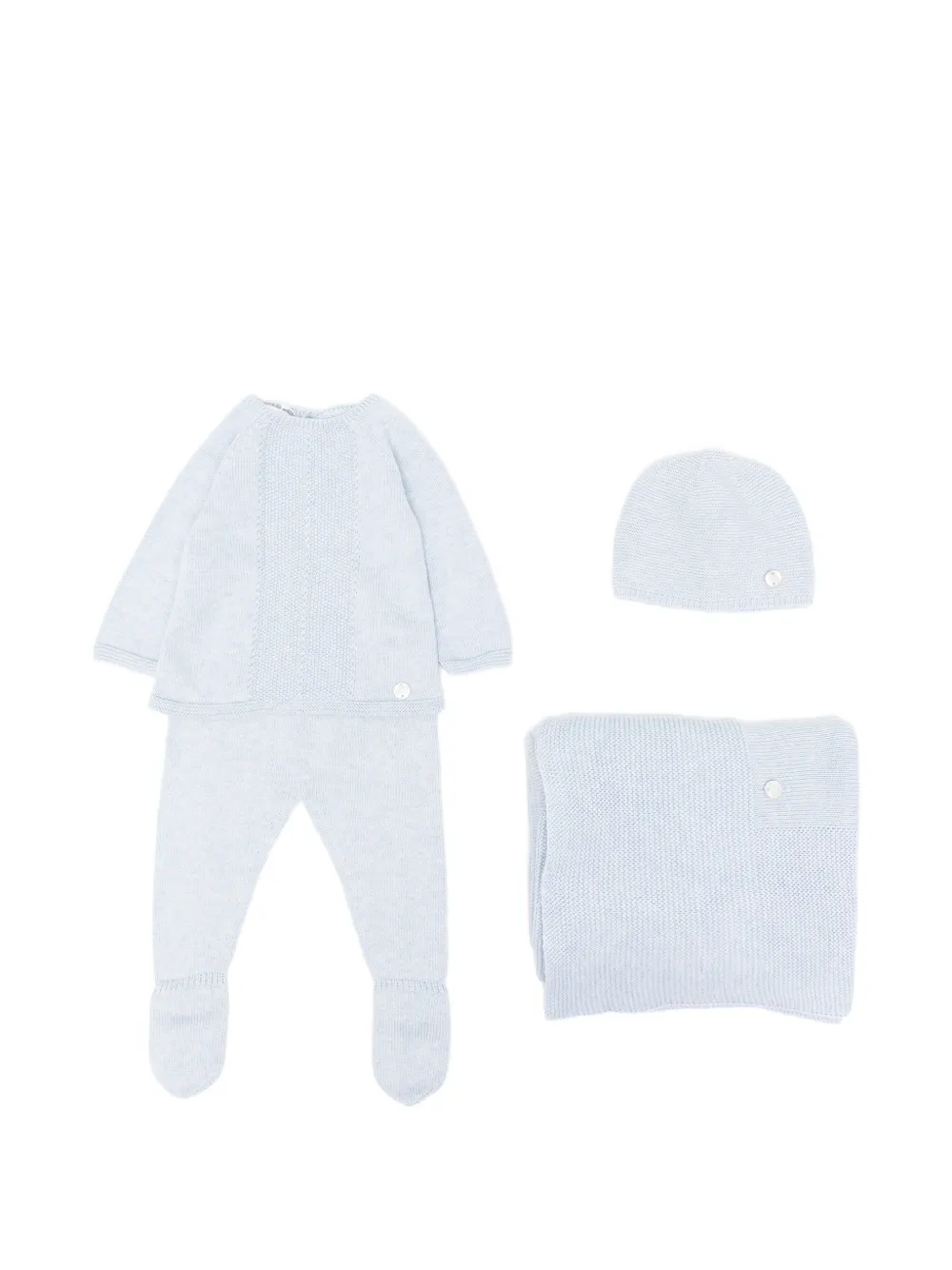 Paz Rodriguez 3er-Set aus Feinstrick - Blau