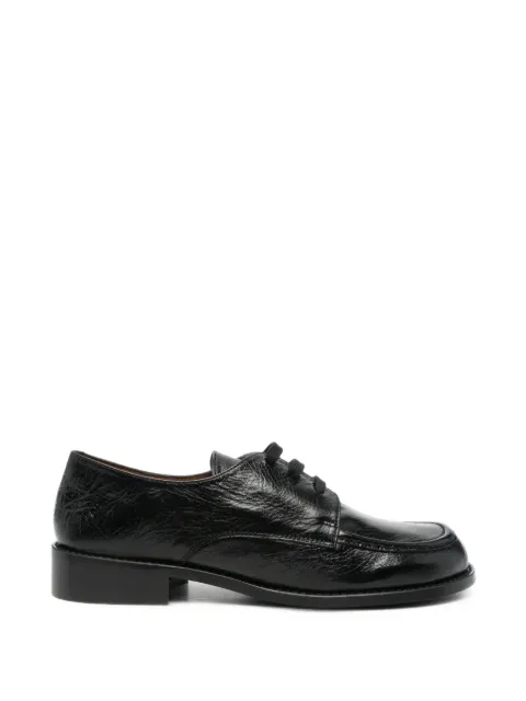 ANGEL ALARCON lace-up crinkled-effect derby shoes