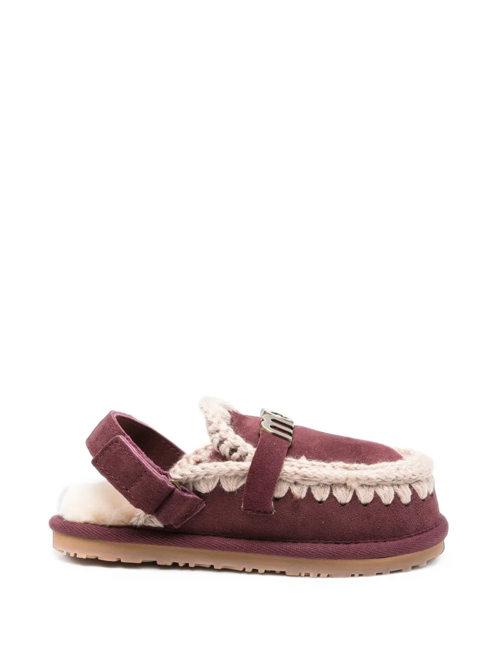 Mou Kids suede slippers - Viola