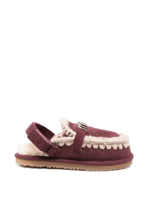 Mou Kids suede slippers