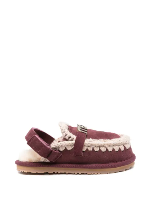 Mou Kids suede slippers