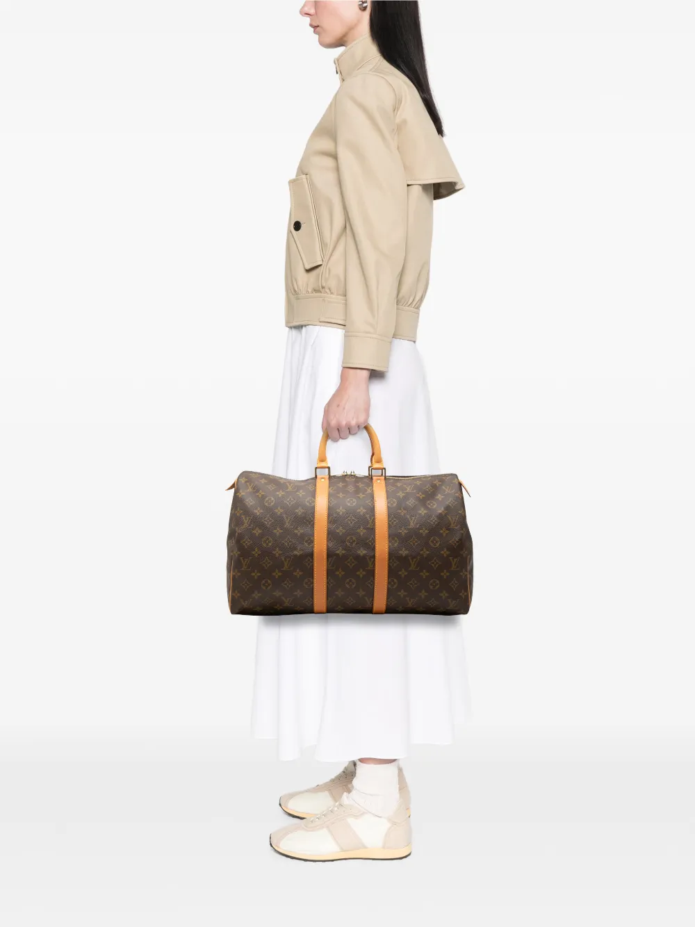 Louis Vuitton Pre-Owned 1991 Monogram Keepall 45 reistas Bruin