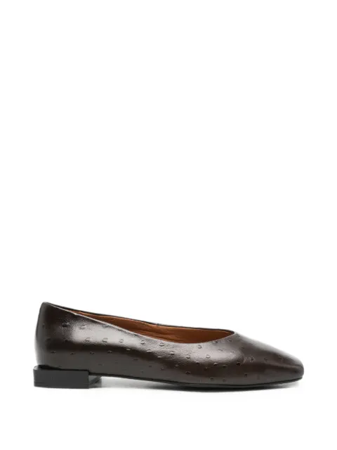 ANGEL ALARCON Tiyu ostrich-effect leather ballet flats