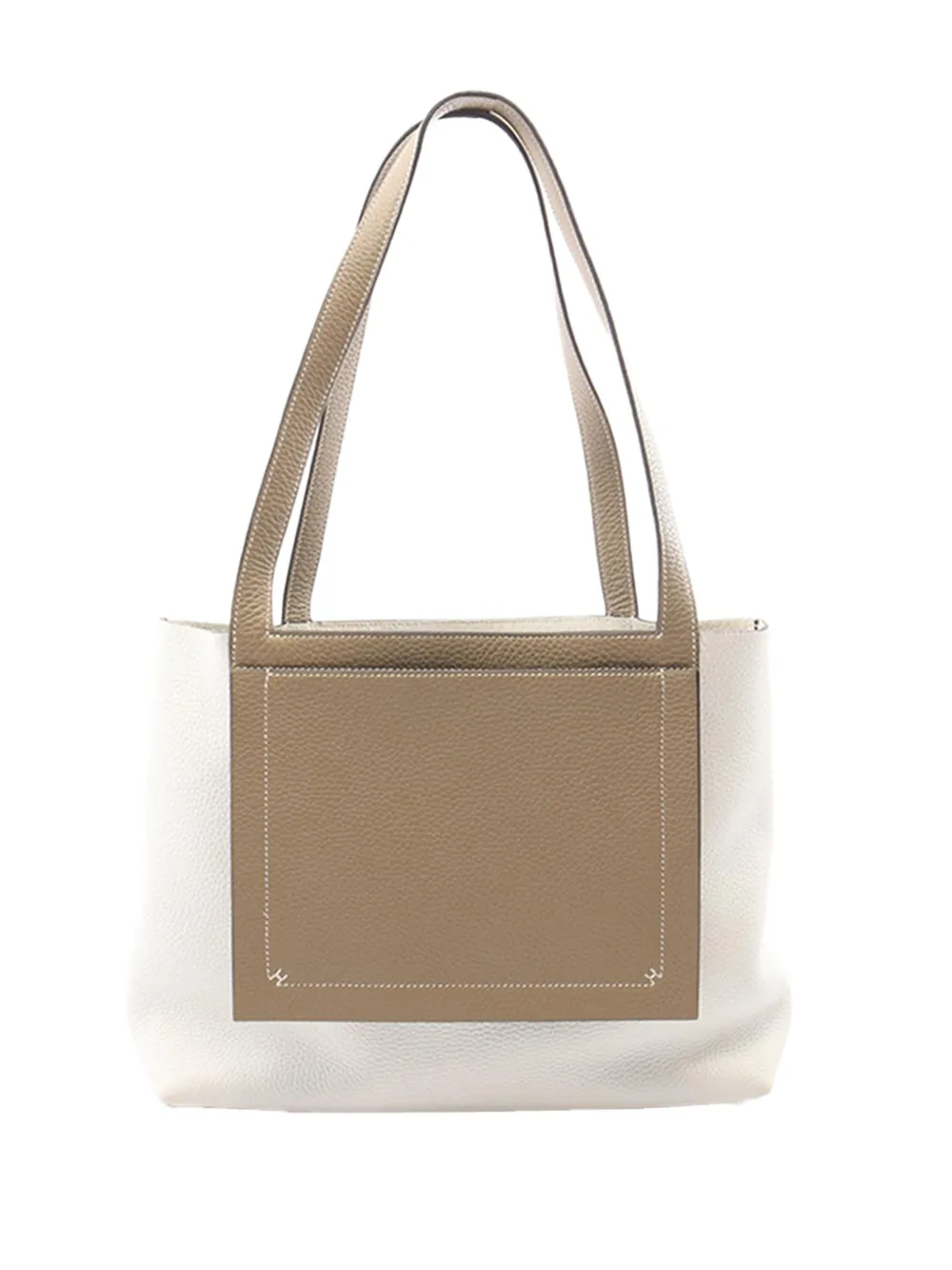 Hermès Pre-Owned 2023 Bicolor Clemence Cabasellier 31 tote bag - Bianco