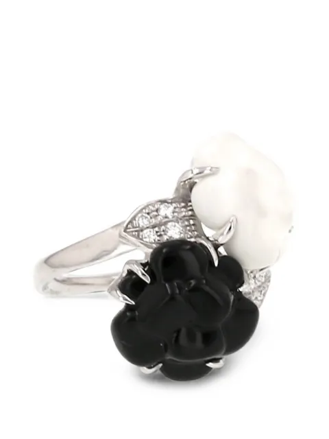 CHANEL Pre-Owned 카멜리아 멀티 스톤 링