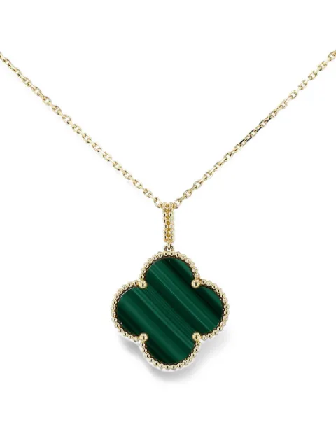 Van Cleef & Arpels 2020 Magic Alhambra malachite necklace