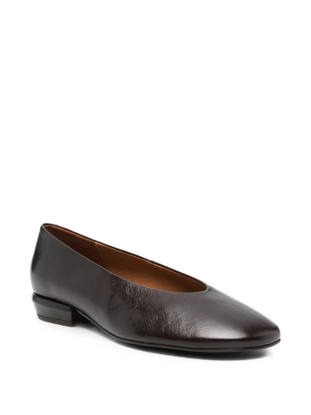 ANGEL ALARCON Katia leather ballet flats Bruin