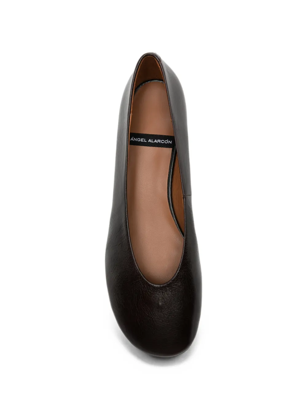 ANGEL ALARCON Katia leather ballet flats Bruin