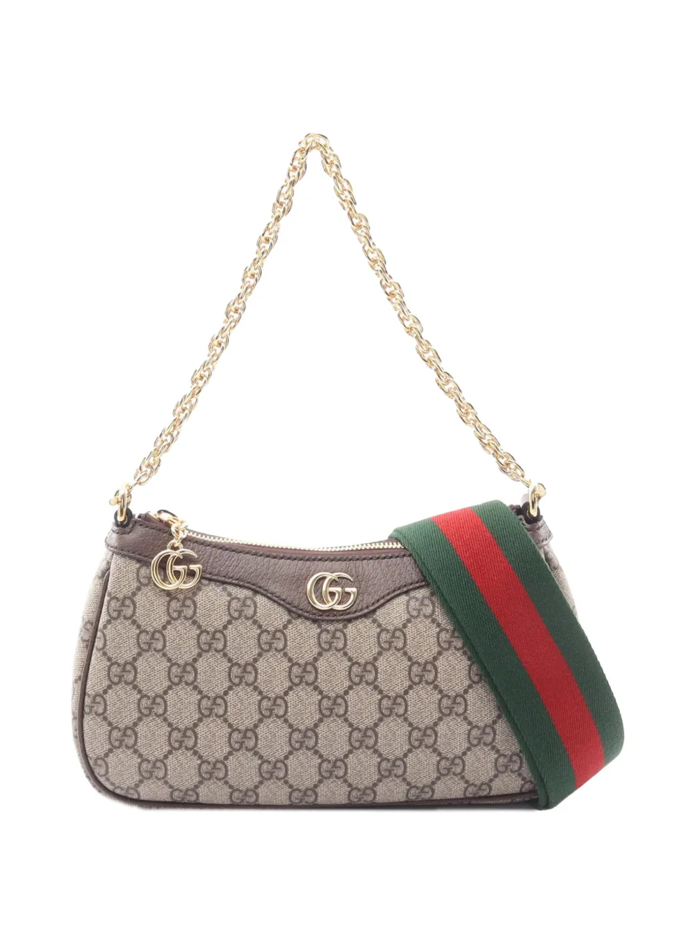 Gucci Pre-Owned 2000-2015 Small GG Supreme Web Ophidia satchel - Toni neutri
