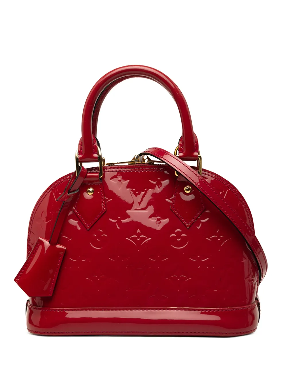 Louis Vuitton Pre-Owned 2014 Monogram Vernis Alma BB satchel - Rosso