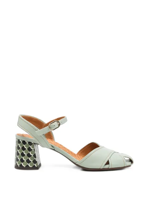 Chie Mihara geometric-pattern block-heel sandals