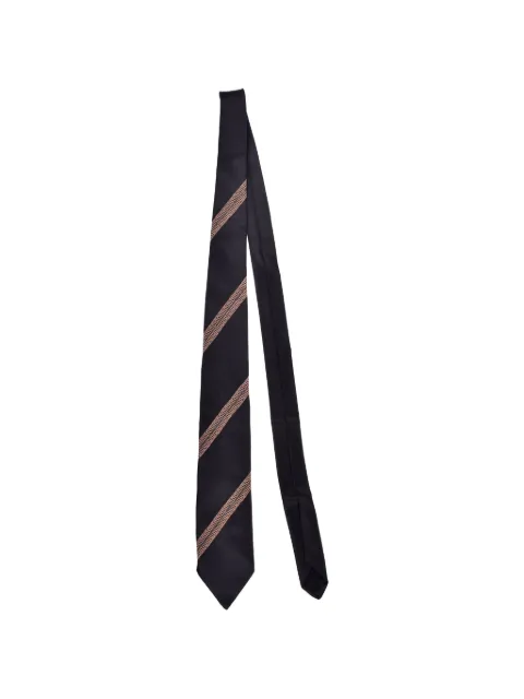 Brunello Cucinelli Monili-embroidered striped tie