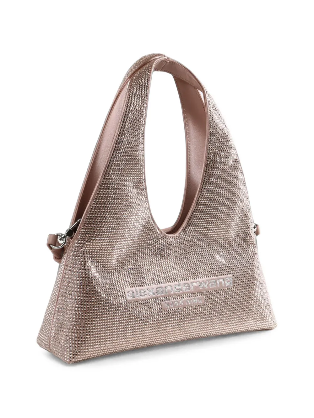 Alexander Wang Schoudertas verfraaid met kristallen en logo-patch Roze