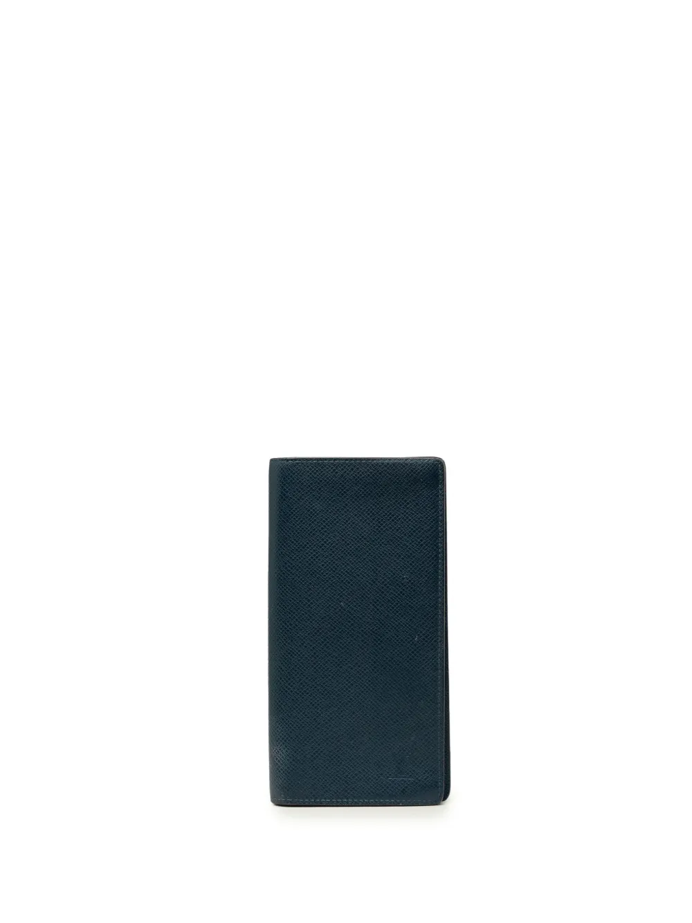 Louis Vuitton Pre-Owned 2015 Taiga Portefeuille Brazza Bifold Wallet long wallets - Blau
