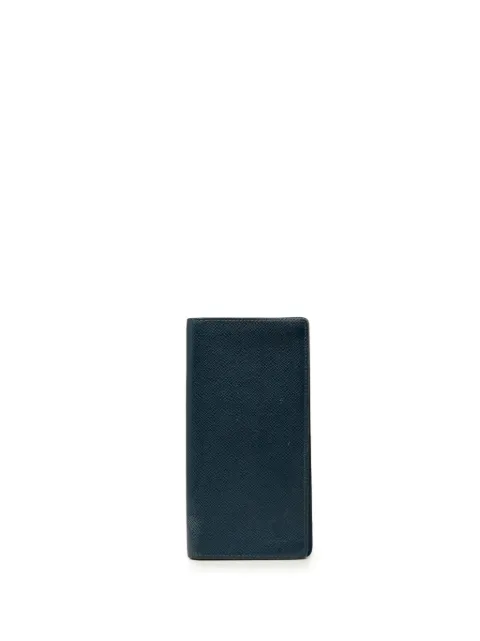 Louis Vuitton Pre-Owned 2015 Taiga Portefeuille Brazza Bifold Wallet long wallets