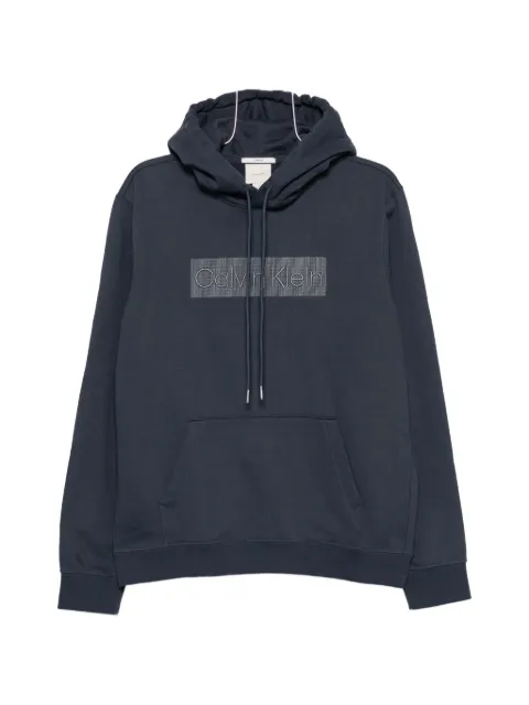 Calvin Klein logo-print drawstring hoodie