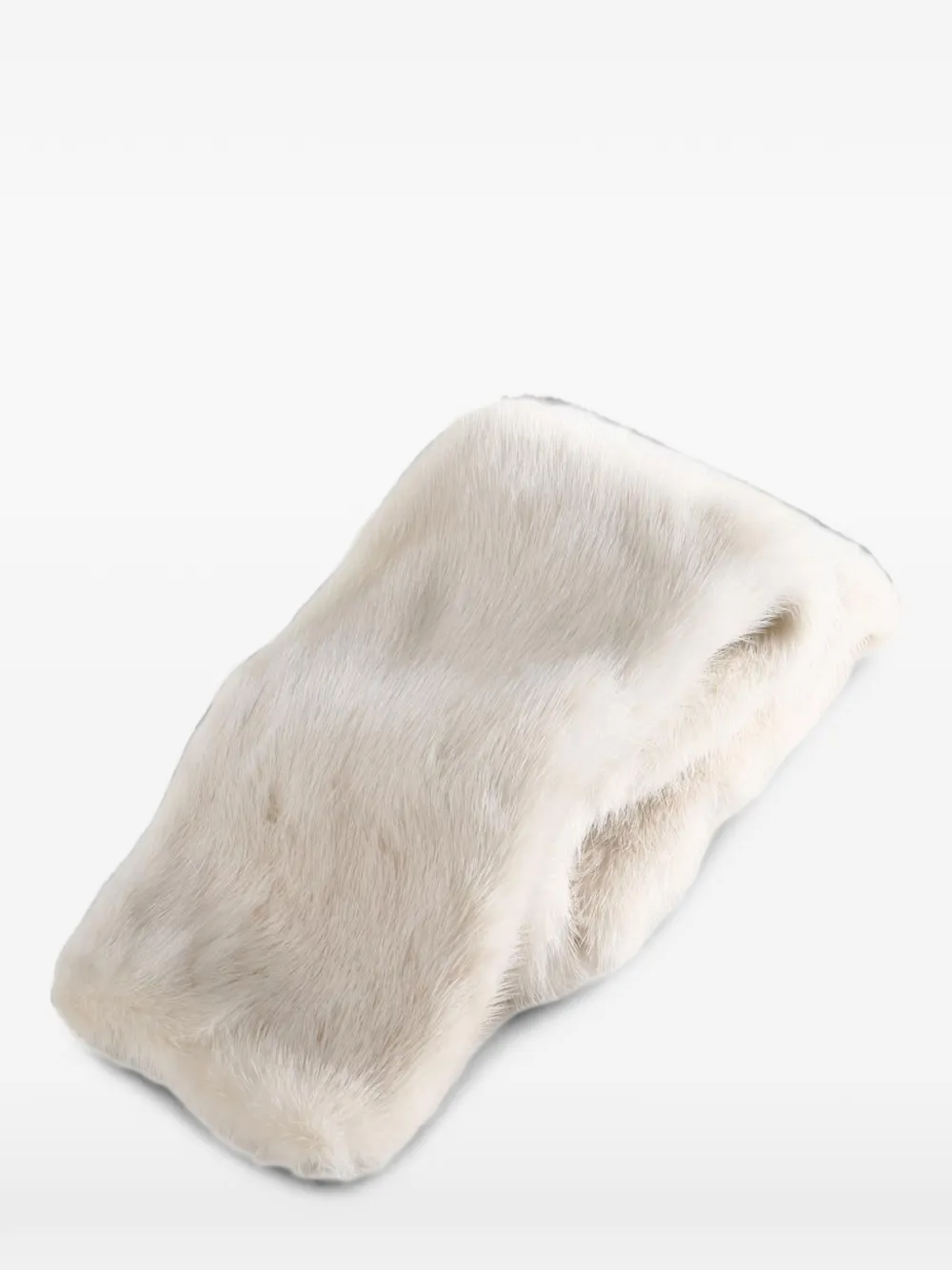 Yves Salomon fur-texture scarf Wit