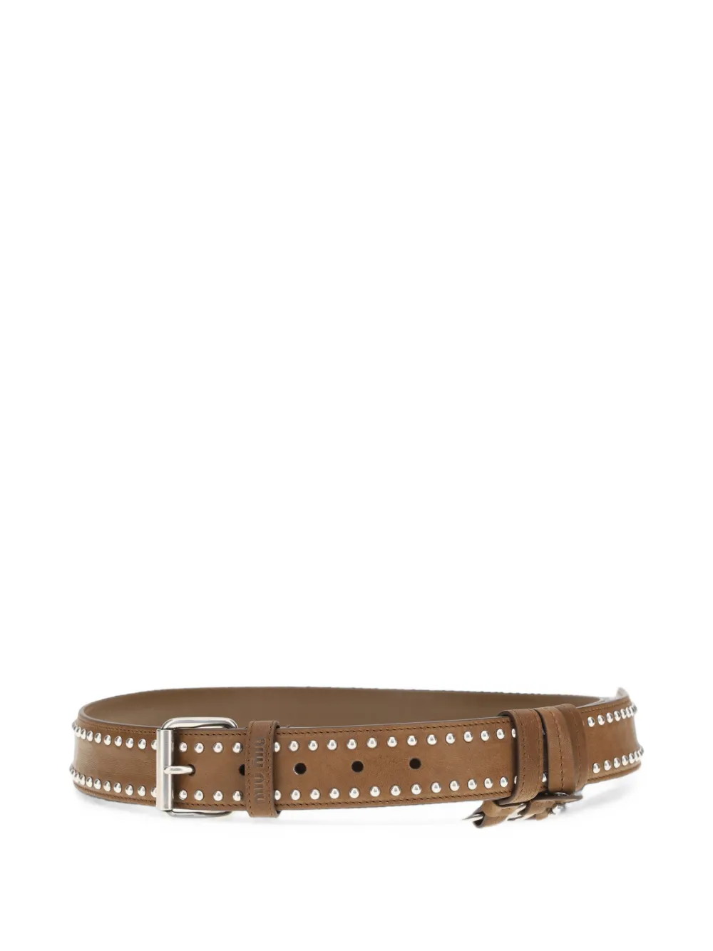 Miu Miu leather belt - Marrone
