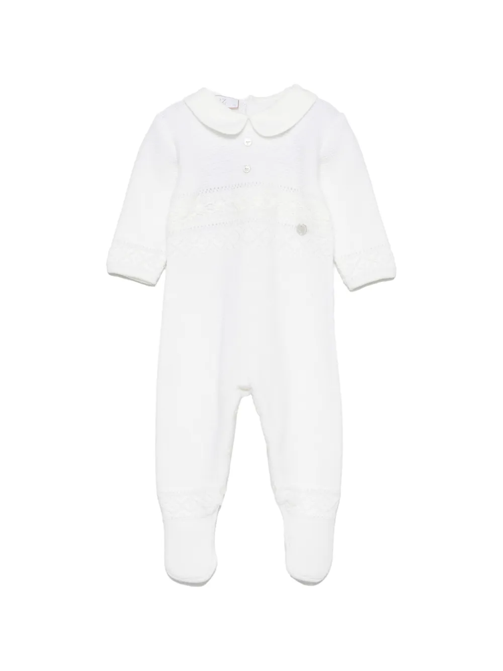 Paz Rodriguez pyjama Paz à empiècements en dentelle - Blanc Paz Rodriguez pyjama Paz à empiècements en dentelle - Blanc