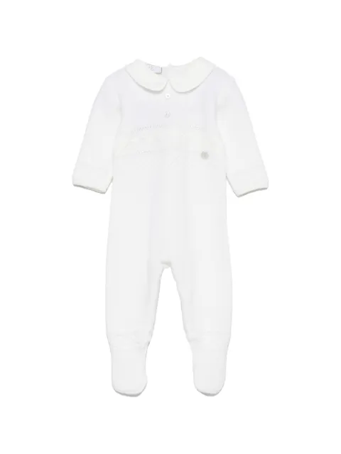 Paz Rodriguez Paz lace-panel sleepsuit