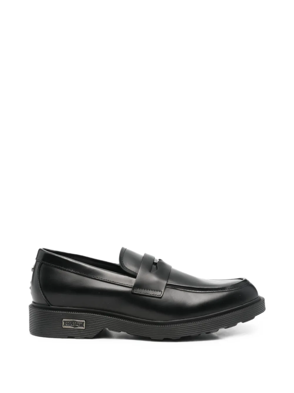 Cult logo-plaque penny loafers - Nero