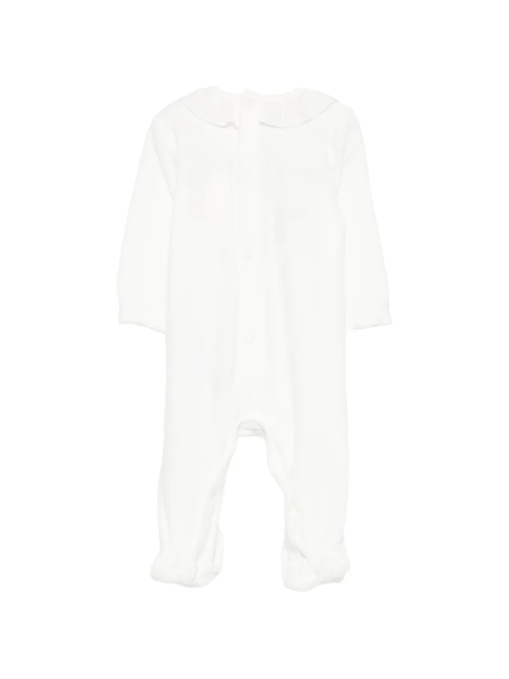 Paz Rodriguez Pyjama met kanten afwerking en ruches Wit