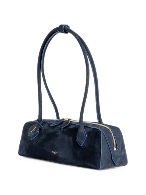 Alaïa medium Le Teckel suede East-West bag