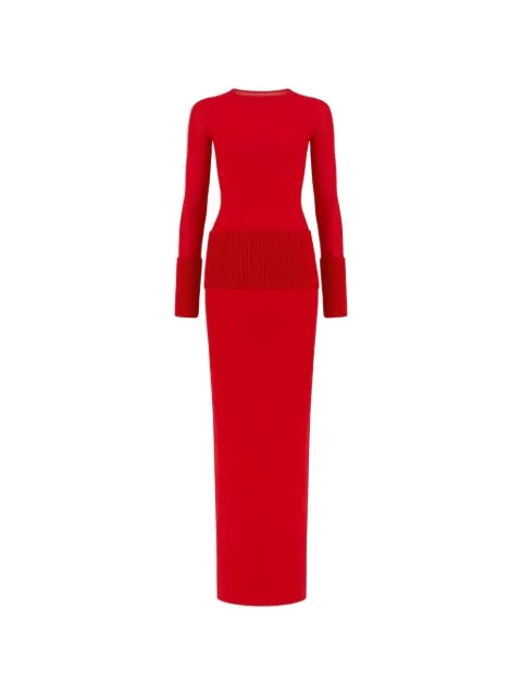 Alaïa long-sleeve maxi dress