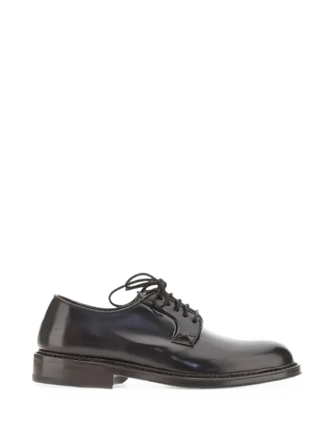 CALCE polished leather derby shoes