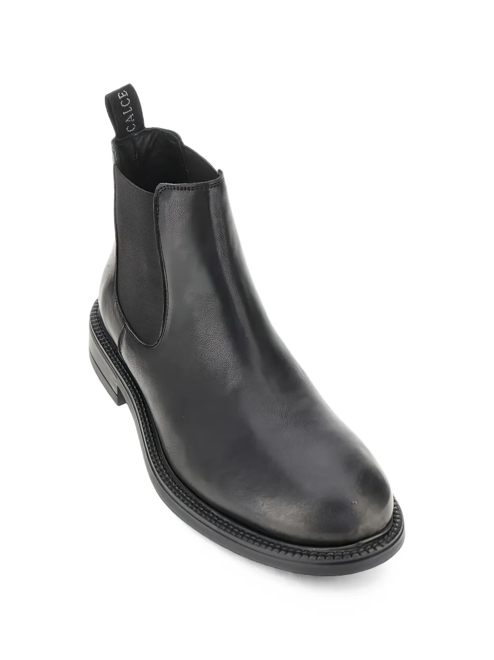 CALCE leather Chelsea boots Zwart