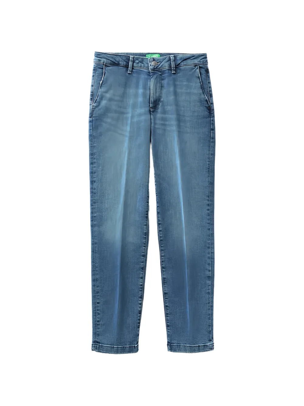 Benetton pressed-crease jeans - Blu