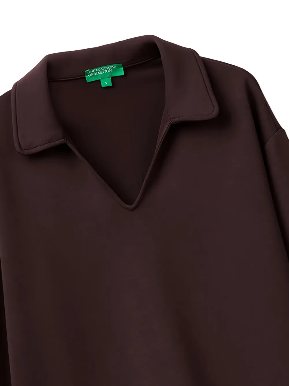 Benetton Trui met polokraag en lange mouwen Bruin