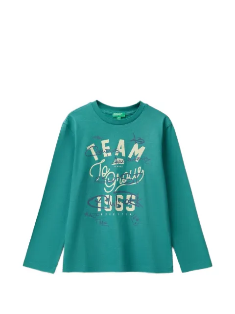 Benetton playera manga larga con estampado gráfico
