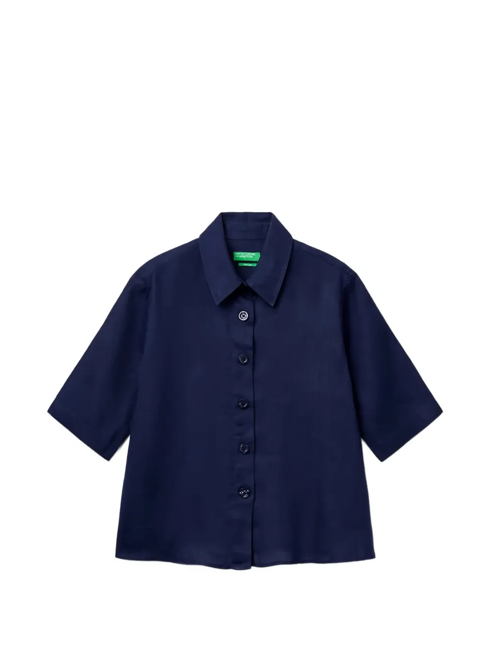 Benetton short-sleeve boxy-fit shirt