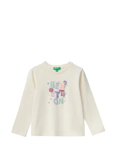 Benetton logo-print long-sleeve T-shirt