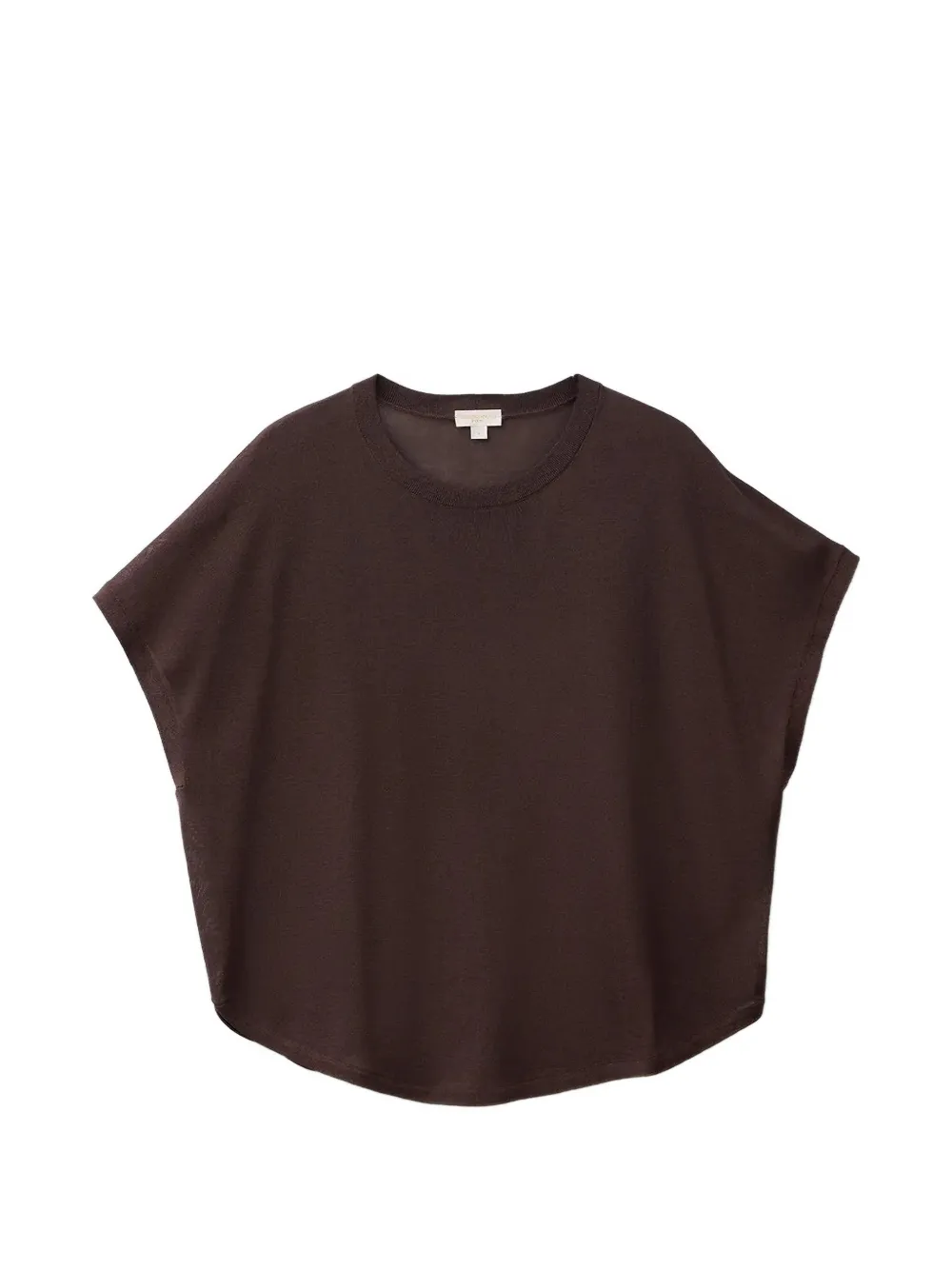Benetton round-neck cap-sleeved T-shirt