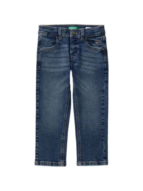 Benetton button-up straight-leg jeans